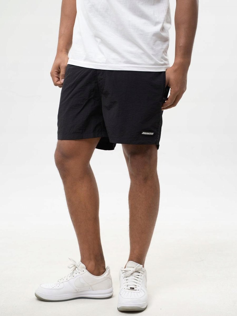 KRÓTKIE SPODENKI do pływania SPORT Męskie Czarne KĄPIELÓWKI Jigga Wear XL