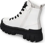 Botki damskie - Dockers by Gerli Damskie sztyblety 51EV203, białe, rozmiar 37 UE - miniaturka - grafika 1