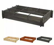 Szklarnie ogrodowe - Drewniana grządka podwyższona donica ogrodowa na warzywa warzywnik 120x80cm / Wamar-Sosenka - miniaturka - grafika 1