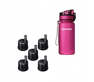 Butelki filtrujące - Butelka filtrująca Aquaphor City 0,35 l z 5 filtrami, różowa - miniaturka - grafika 1