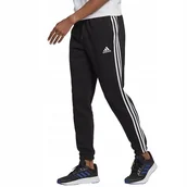 Dresy męskie - Spodnie adidas Essentials Tapered Elasticcuff 3 Stripes Pant GK8822 czarny - miniaturka - grafika 1