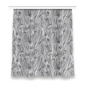 Zasłony - Gotowa zasłona z nadrukiem 150x160 Imitacja drewna, Fabricsy - miniaturka - grafika 1