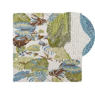 Dywany - Dywan Wełniany Z Motywem Liści 200 X 200 Cm Wielokolorowy Kinik - miniaturka - grafika 1