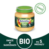 Desery dla dzieci - Bobovita Bio Nektarynka i Banan - Deser owocowy 125g - miniaturka - grafika 1