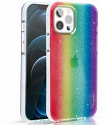 Etui i futerały do telefonów - Kingxbar iPhone 12 PRO MAX Ombre Series-Rainbow - miniaturka - grafika 1