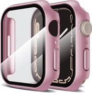 Akcesoria do smartwatchy - ETUI OCHRONNE ZEGAREK APPLE WATCH SERIES 7 45mm RÓŻOWE 2 SZTUKI SOLIDNE - miniaturka - grafika 1