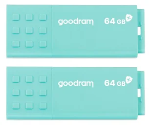 GoodRam UME3 CARE Dwupak 2x64GB USB 3.2 Zielony UME3-0640CRR11-2P - Pendrive - miniaturka - grafika 1