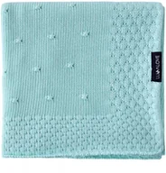 Koce i narzuty dla dzieci - Bambusowy koc - popcorn mięta 80x100 cm Lullalove - miniaturka - grafika 1