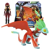 Figurki dla dzieci - OUTLET! Jeźdźcy Smoków Dziewięć Światów Figurka Alex + Smok Piórka 4+ - miniaturka - grafika 1