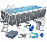 Klocki - Basen ogrodowy stelażowy 488 x 244 x 122 cm 12w1 Bestway 56670 - miniaturka - grafika 1