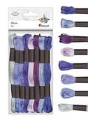 Pasmanteria - Mulina tonacja fioletowa 8 szt 8m Titanum Craft-Fun Series - miniaturka - grafika 1