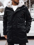 Kurtki męskie - Kurtka zimowa męska czarna Dstreet TX4594-XXL - miniaturka - grafika 1