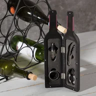 Pozostałe akcesoria barmańskie - Dekoria Akcesoria Do Wina Butelka 8x8x33cm 810-294 - miniaturka - grafika 1