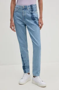 Pepe Jeans jeansy TAPERED JEANS HW TIE DYE damskie high waist PL204714 - Spodnie damskie - miniaturka - grafika 1