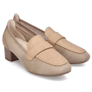 Mokasyny damskie Rieker 49250-62 BEIGE 37 - Mokasyny damskie - miniaturka - grafika 1