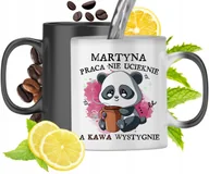 Kubki - Kubek Magiczny Dla Martyny Czarny Matowy z Nadrukiem ze Zdjęciem 330ml + Opakowanie na prezent (wzór 04) - miniaturka - grafika 1