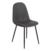 Krzesła - Zestaw 2 ciemnoszarych krzeseł Bonami Essentials Lissy - miniaturka - grafika 1