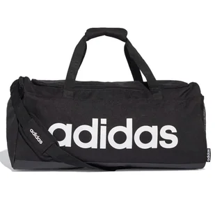 Adidas, Torba sportowa, Lin Duffle M FL3651, czarny, 56x28x22cm - Torby sportowe - miniaturka - grafika 1