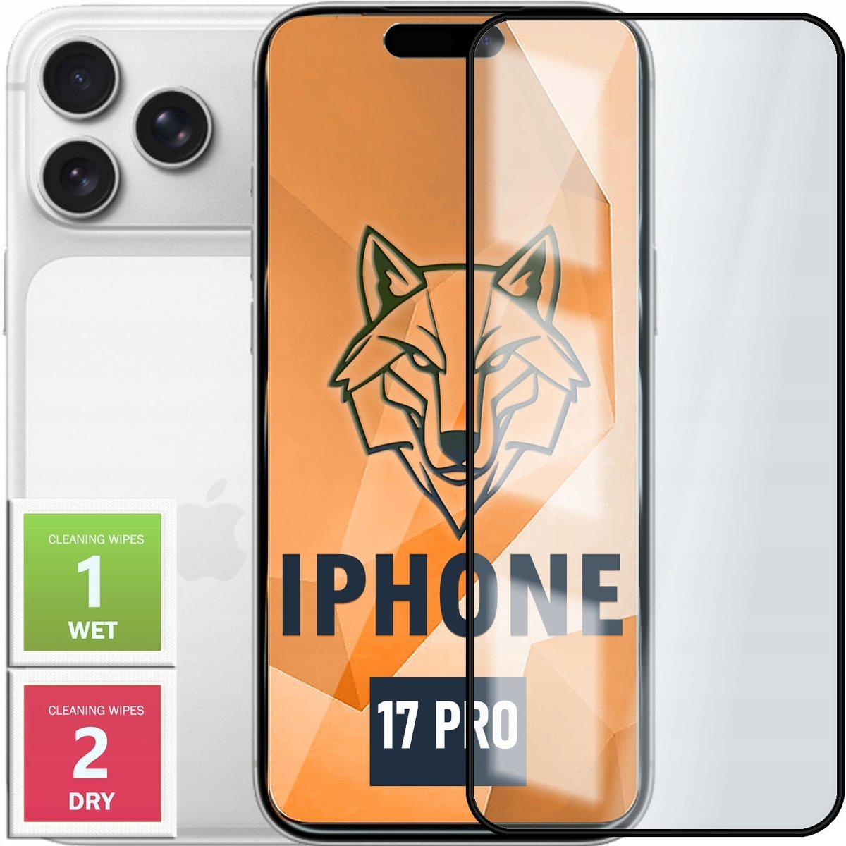 SZKŁO HARTOWANE DO APPLE IPHONE 17 PRO PEŁNE NA CAŁY EKRAN SZKIEŁKO 5D 9H