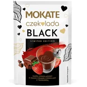 Kakao i czekolada - Świąteczny Zimowy Napój Czekoladowy Ciemna Czekolada z Truskawką Mokate 40g - miniaturka - grafika 1