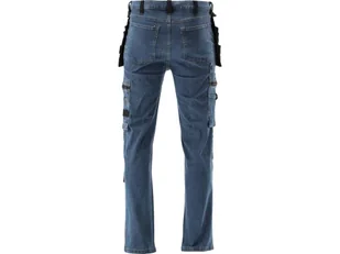 SPODNIE ROBOCZE MONTERSKIE STRETCH JEANS DARK BLUE ROZM. M - Odzież robocza - miniaturka - grafika 6