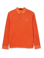 Koszule męskie - Camel Active Męska Koszula Henley 4093615P04, Pomarańczowy, Xl - miniaturka - grafika 1