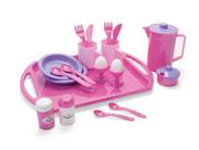 Zabawki AGD - Dantoy Zestaw śniadaniowy z tacką Princess - miniaturka - grafika 1