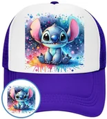 Czapki i chusty sportowe męskie - Czapka z Daszkiem Lilo i Stich Niebieska z Nadrukiem Na Lato Siatka Bejsbolówka - miniaturka - grafika 1