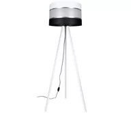 Lampy stojące - Lampa podłogowa CORAL 1xE27/60W/230V biały/czarny/chrom - miniaturka - grafika 1