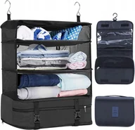 Akcesoria podróżnicze - Organizer do walizki sładany siatkowy wiszący 2szt 45x31x66cm - miniaturka - grafika 1