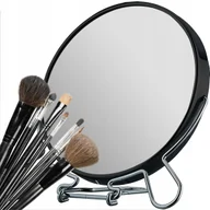 Lusterka do makijażu - LUSTERKO DO MAKIJAŻU KOSMETYCZNE LUSTRO STOJĄCE MAKEUP OKRĄGŁE CZARNE - miniaturka - grafika 1