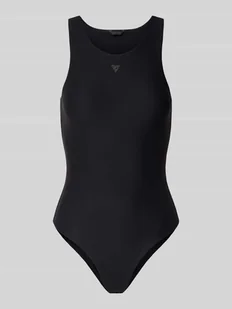 Body z obszyciem kamieniami stras z logo - Body - miniaturka - grafika 1