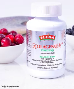 Elena Kolagenum Silver 150mg - hydrolizowany kolagen 120kaps. - Włosy, skóra, paznokcie - miniaturka - grafika 1