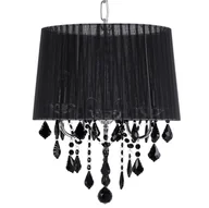 Lampy sufitowe - Beliani Lampa wisząca czarna EVANS - miniaturka - grafika 1