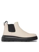 Botki damskie - ECCO Sztyblety Nouvelle 216233-01378 Écru - miniaturka - grafika 1