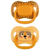 Smoczki uspokajające - Canpol Smoczek uspokajający 6-18m 2szt 34/928ora - miniaturka - grafika 1