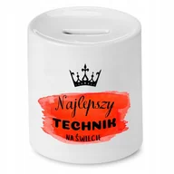 Skarbonki - Dla Ekonomisty Skarbonka na Urodziny na Prezent z Nadrukiem ze Zdjęciem + Opakowanie na prezent (wzór 03) - miniaturka - grafika 1