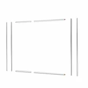 Akcesoria do armatury i ceramiki - Profile kabiny prysznicowej prostokątnej chrom Easy 120 X 80 X 190 Sensea - miniaturka - grafika 1