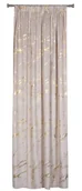 Zasłony - Zasłona Storm beżowa-złota 140 x 260 cm na taśmie - miniaturka - grafika 1