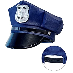 W WIDMANN MILANO Party Fashion 03327 - czapka policyjna dla dzieci, regulowany rozmiar, policjant, impreza tematyczna, karnawał - Zabawy w naśladowanie dorosłych - miniaturka - grafika 1
