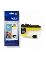Tusze oryginalne - Brother LC-424Y NABÓJ Z TUSZEM 1 SZT. ORYGINALNY ŻÓŁTY (LC424Y) - miniaturka - grafika 1