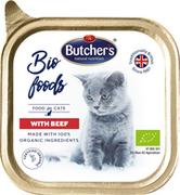 Mokra karma dla kotów - Butchers BIO foods wołowina tacka 85 g - miniaturka - grafika 1