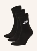 Skarpetki damskie - Nike Skarpety Sportowe Everyday Essential Crew, 3 Pary schwarz - miniaturka - grafika 1
