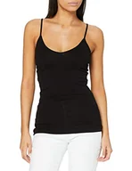 Koszulki i topy damskie - VERO MODA Damski top Vmmaxi My Soft V Singlet Noos, czarny (czarny), XL - miniaturka - grafika 1