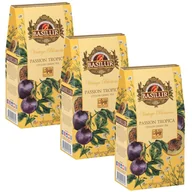Herbata - BASILUR VINTAGE BLOSSOMS - Passion Tropica Zielona herbata liściasta z dodatkiem kwiatów rumianku oraz aromatu marakui 75 g x3 - miniaturka - grafika 1