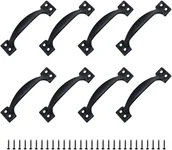 Zawiasy, okucia i inne akcesoria - 10 rustykalnych uchwytów meblowych/gałek do drzwi ze stopu cynku z rozstawem otworów do kuchni, stodoły, ogrodu, szopy (120 mm) - miniaturka - grafika 1