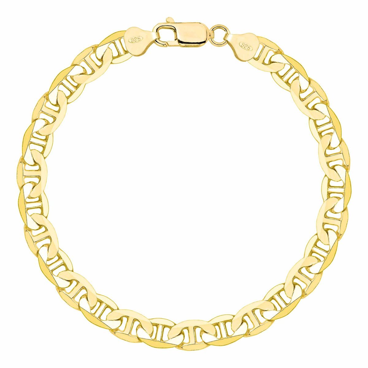 OPRAVA POZŁACANA SREBRNA BRANSOLETKA GUCCI 925 585 - 6,5MM 20cm MASYWNA MĘSKA