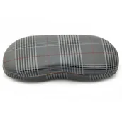 Akcesoria do okularów - Etui Futerał na okulary ET-104F kratka ciemny szary - miniaturka - grafika 1