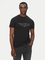 Koszulki męskie - KARL LAGERFELD T-Shirt 755063 552241 Czarny Regular Fit - miniaturka - grafika 1