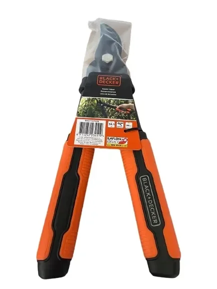 Sekator Nożycowy Black+decker Czarno-pomarańczowy Ogrodowy